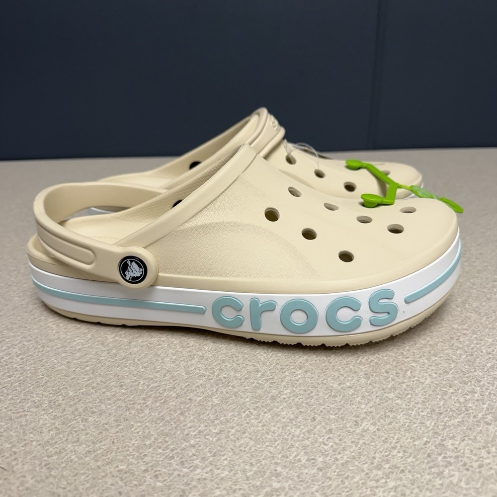CROCS BAYABAND CLOG 205089-1LI Winter White Unisex Sandal M 10 W 12
